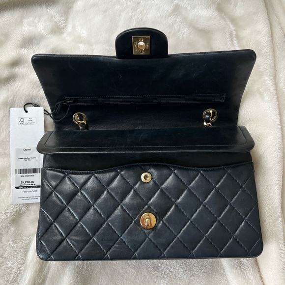 Chanel Quilted Caviar Medium Classic Double Flap Bag 24K GHW - Picture 3 of 12